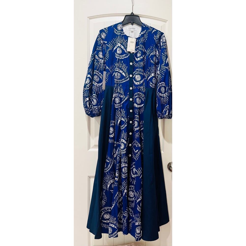 NWT❤️Anthro Kahindo Long-Sleeve Cutout Dress szS - Picture 6 of 12